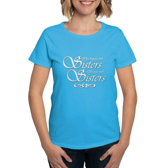 CafePress - Sisters Women's Dark T Shirt - Women's Traditional Fit Dark T-Shirt