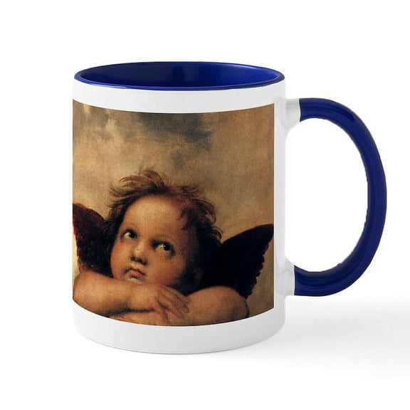 CafePress - Sistine Madonna Angels By Raphael Mugs - 11 oz Ceramic Mug - Novelty Coffee Tea Cup