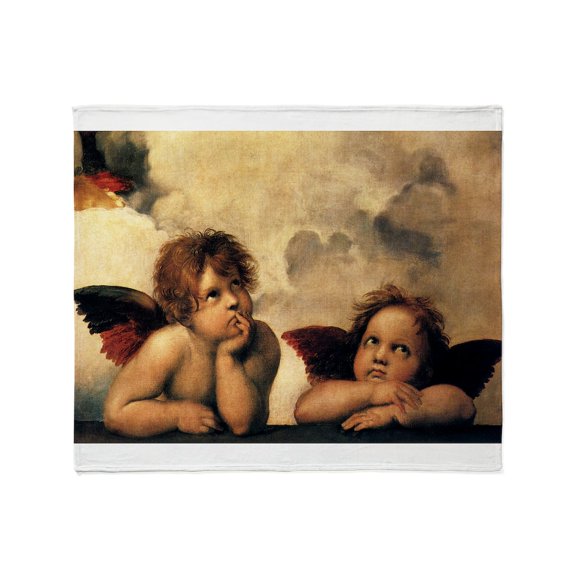 CafePress - Sistine Madonna Angels By Raphael Throw Blanket - Soft Fleece Throw Blanket, 50"x60" for All Ages