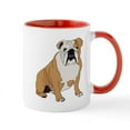 thumbnail image 1 of CafePress - Sitting Bulldog - 11 oz Ceramic Mug - Novelty Coffee Tea Cup, 1 of 4