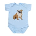 thumbnail image 1 of CafePress - Sitting Bulldog Baby Light Bodysuit - Baby Light Bodysuit, Size Newborn - 24 Months, 1 of 4