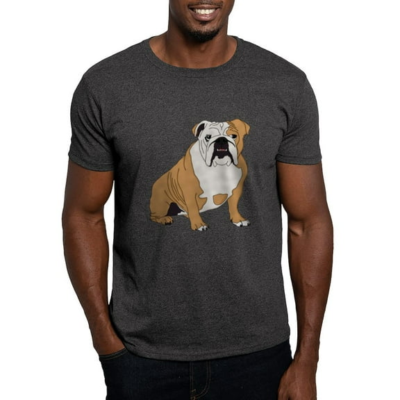 CafePress - Sitting Bulldog Dark T Shirt - Men's Classic Graphic Cotton T-Shirt