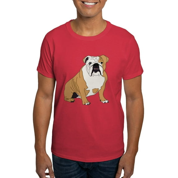 CafePress - Sitting Bulldog Dark T Shirt - Men's Classic Graphic Cotton T-Shirt