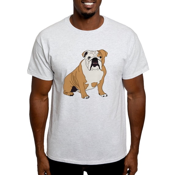 CafePress - Sitting Bulldog Light T Shirt - Men's Classic Graphic T-Shirt