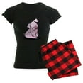 thumbnail image 1 of CafePress - Sitting Pig Women's Dark Pajamas - Women's Short Sleeve Print T-Shirt and Pants Dark Cotton Pajama Set, 1 of 7