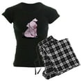 thumbnail image 1 of CafePress - Sitting Pig Women's Dark Pajamas - Women's Short Sleeve Print T-Shirt and Pants Dark Cotton Pajama Set, 1 of 7