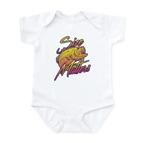 CafePress - Size Matters Baby Light Bodysuit - Baby Light Bodysuit, Size Newborn - 24 Months