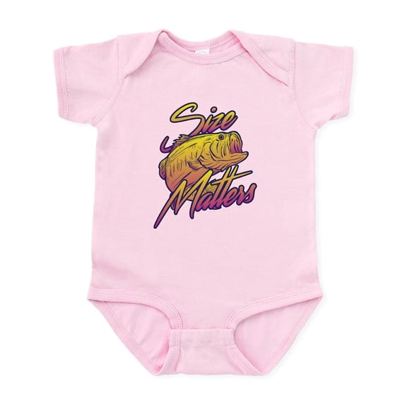 CafePress - Size Matters Baby Light Bodysuit - Baby Light Bodysuit, Size Newborn - 24 Months