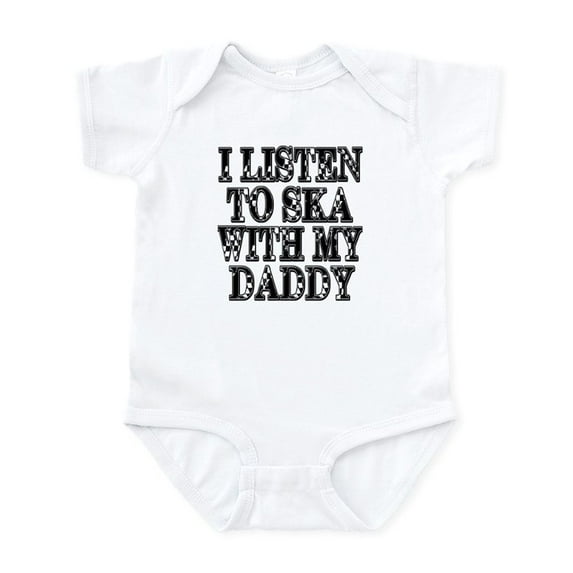 CafePress - Ska With Daddy Infant Bodysuit - Baby Light Bodysuit, Size Newborn - 24 Months