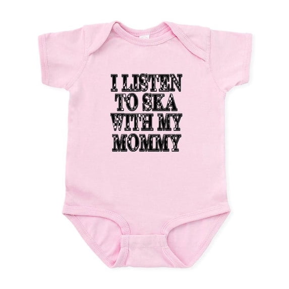 CafePress - Ska With Mom Infant Bodysuit - Baby Light Bodysuit, Size Newborn - 24 Months