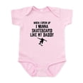 thumbnail image 1 of CafePress - Skateboard Like My Daddy Body Suit - Baby Light Bodysuit, Size Newborn - 24 Months, 1 of 4