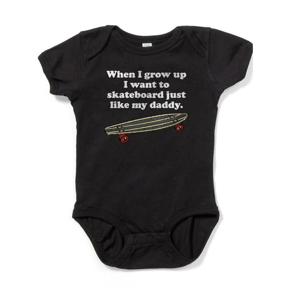 CafePress - Skateboard Like My Daddy - Cute Infant Bodysuit Baby Romper
