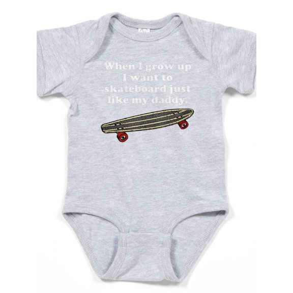 CafePress - Skateboard Like My Daddy - Cute Infant Bodysuit Baby Romper