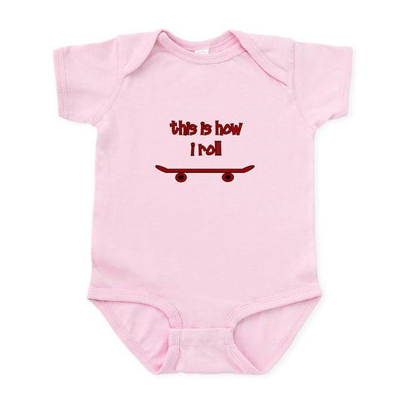 CafePress - Skateboard This Is How I Roll Infant Bodysuit - Baby Light Bodysuit, Size Newborn - 24 Months