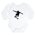 thumbnail image 1 of CafePress - Skateboarder Silhouette Body Suit - Long Sleeve Cotton Baby Bodysuit, 1 of 4