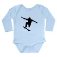 thumbnail image 1 of CafePress - Skateboarder Silhouette Body Suit - Long Sleeve Cotton Baby Bodysuit, 1 of 4