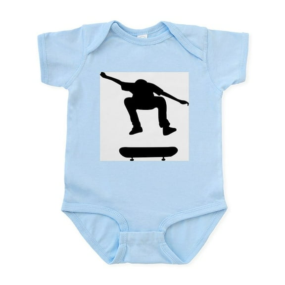 CafePress - Skateboarding Infant Bodysuit - Baby Light Bodysuit, Size Newborn - 24 Months