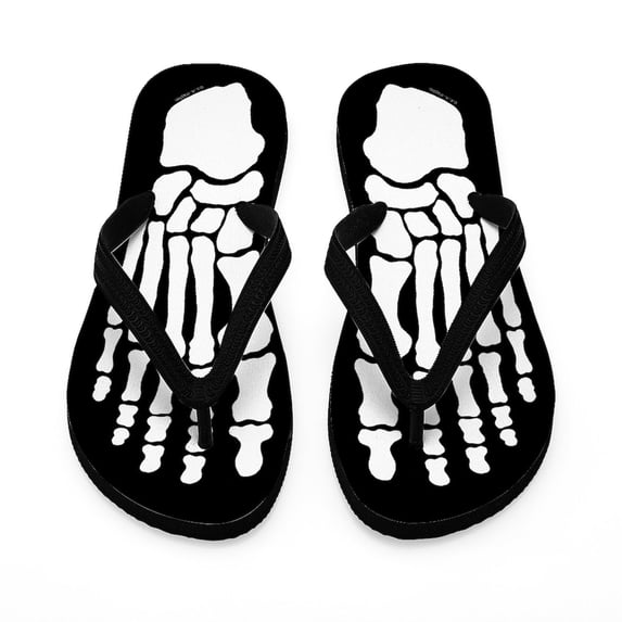 CafePress - Skeleton Feet Flip Flops - Flip Flops, Funny Thong Sandals, Beach Sandals
