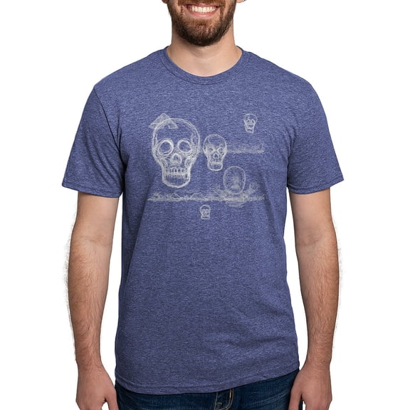 CafePress - Skeleton_Shirt1 Men's Deluxe T Shirt - Mens Tri-blend T-Shirt