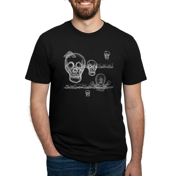 CafePress - Skeleton_Shirt1 Men's Deluxe T Shirt - Mens Tri-blend T-Shirt