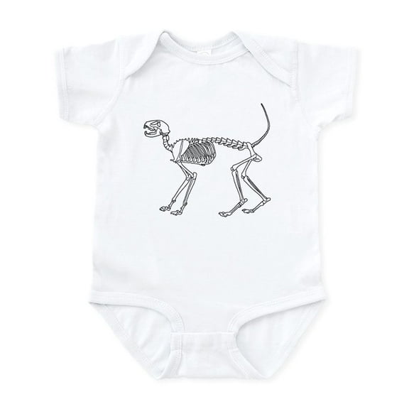 CafePress - Skelo Cat Infant Bodysuit - Baby Light Bodysuit, Size Newborn - 24 Months