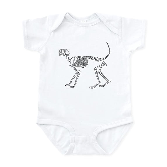 CafePress - Skelo Cat Infant Bodysuit - Baby Light Bodysuit, Size Newborn - 24 Months