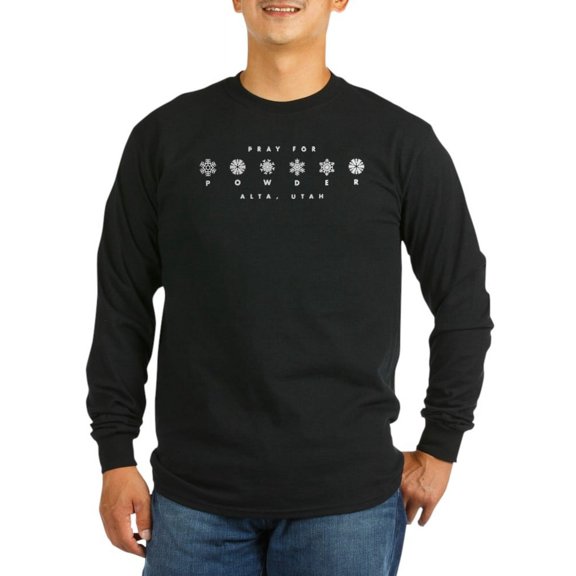 CafePress - Ski Alta, Utah! Long Sleeve T Shirt - Long Sleeve Dark T-Shirt