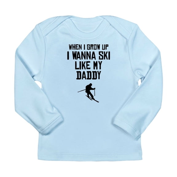 CafePress - Ski Like My Daddy Long Sleeve T Shirt - Long Sleeve Infant T-Shirt