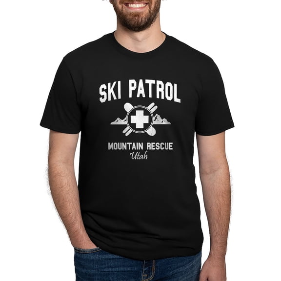 CafePress - Ski Patrol Utah (Vintage Look) Men's Deluxe T Sh - Mens Tri-blend T-Shirt