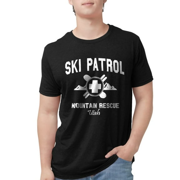 CafePress - Ski Patrol Utah (Vintage Look) Men's Deluxe T Sh - Mens Tri-blend T-Shirt