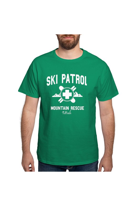 - Ski Patrol Utah (Vintage Look) T Shirt - Men's Classic Graphic Cotton T-Shirt