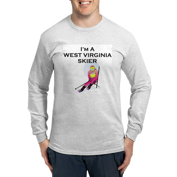 CafePress - Ski West Virginia Long Sleeve T Shirt - Unisex Cotton Long Sleeve T-Shirt