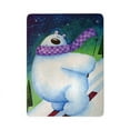 thumbnail image 1 of CafePress - Skiing Polar Bear - Large Sherpa Fleece Throw Blanket 80" x 60", 1 of 3