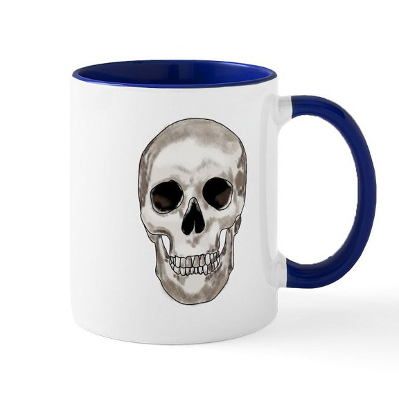 CafePress - Skull - 11 oz Ceramic Mug - Novelty Coffee Tea Cup