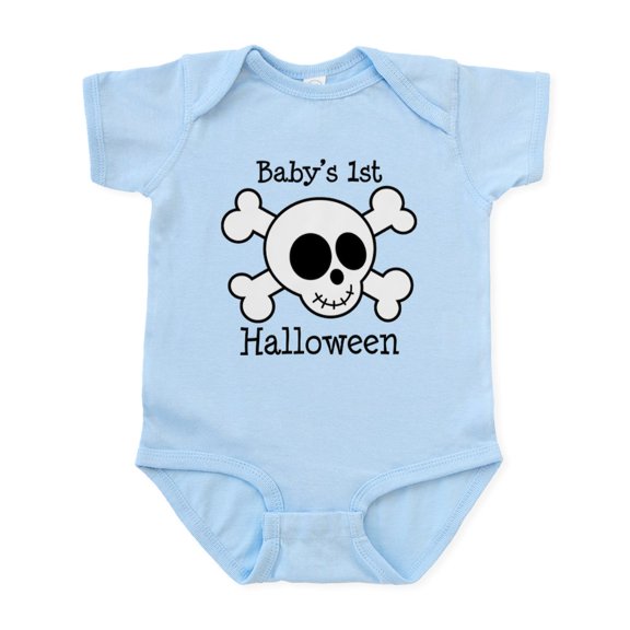 CafePress - Skull 1St Halloween Infant Bodysuit - Baby Light Bodysuit, Size Newborn - 24 Months