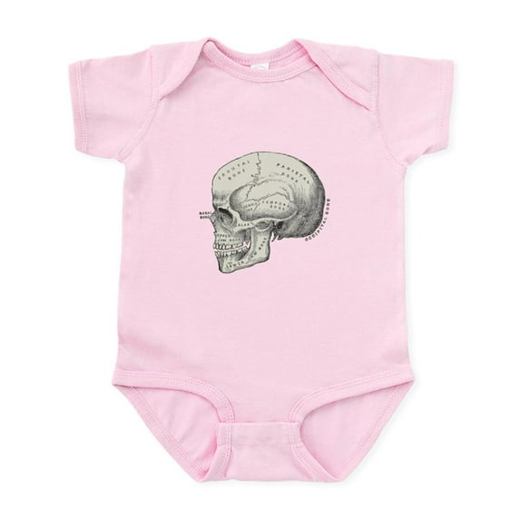 CafePress - Skull Anatomy Infant Bodysuit - Baby Light Bodysuit, Size Newborn - 24 Months