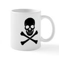 thumbnail image 1 of CafePress - Skull And Crossbones Mugs - 11 oz Ceramic Mug - Novelty Coffee Tea Cup, 1 of 4