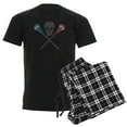thumbnail image 1 of CafePress - Skull And Lacrosse Sticks Men's Dark Pajamas - Men's Dark Loose Fit Cotton Pajama Set, 1 of 7