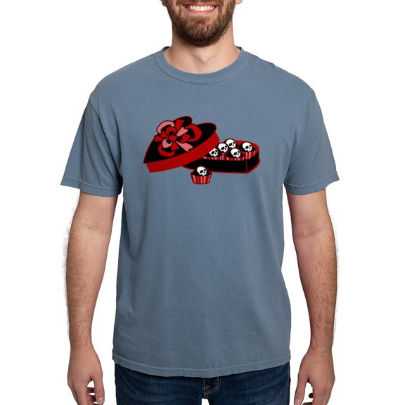 CafePress - Skull Candy Box_Tr - Mens Comfort Colors Shirt