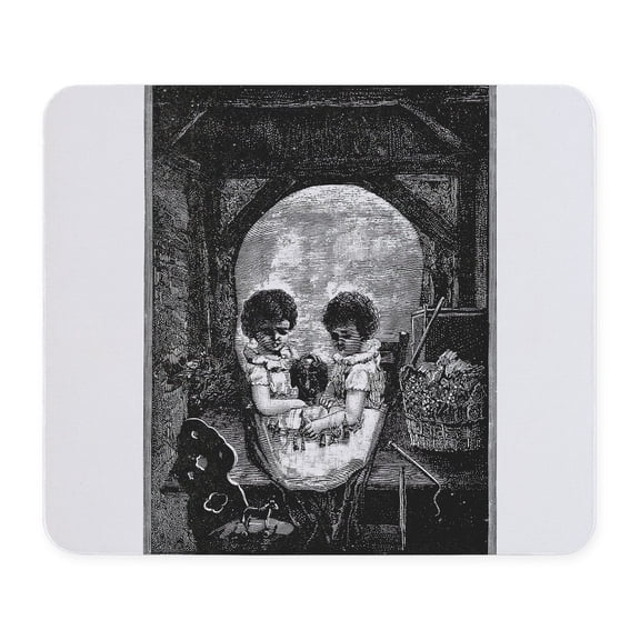 CafePress - Skull Children Mousepad - Non-slip Rubber Mousepad, Gaming Mouse Pad