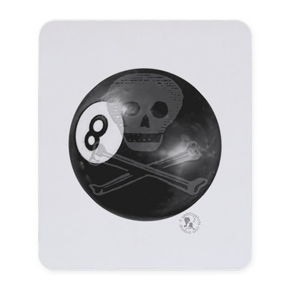 CafePress - Skull & Crossbones 8 Ball Mousepad - Non-slip Rubber Mousepad, Gaming Mouse Pad