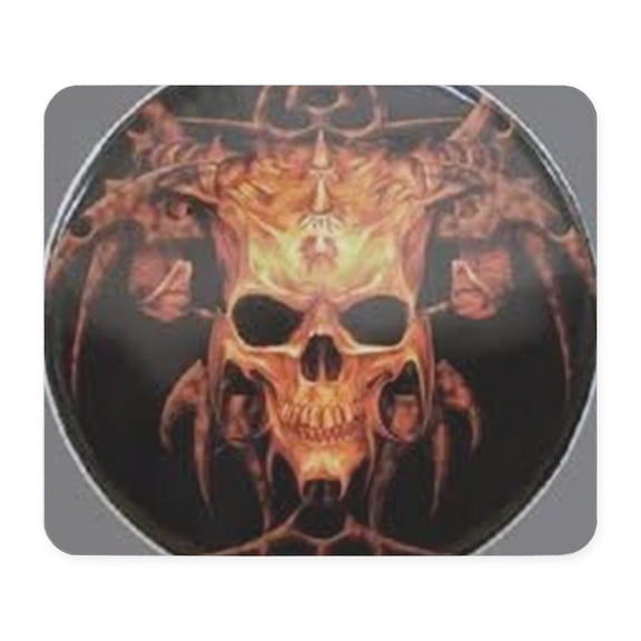 CafePress - Skull Demon Mousepad - Non-slip Rubber Mousepad, Gaming Mouse Pad
