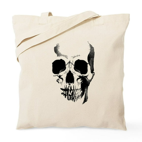 CafePress - Skull Face Tote Bag - Unisex Canvas Tote Bag, Beige, 1-Piece