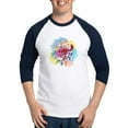 thumbnail image 1 of CafePress - Skull Headdress Baseball Jersey - Cotton Baseball Jersey, 3/4 Raglan Sleeve Shirt, 1 of 4