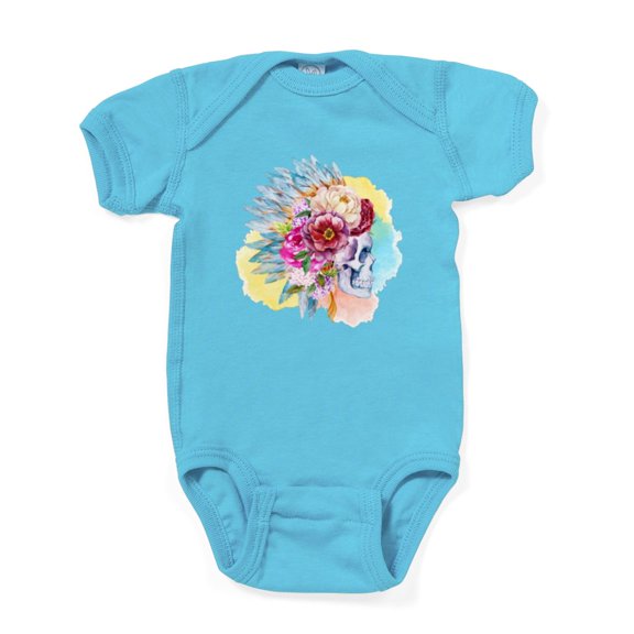 CafePress - Skull Headdress - Cute Infant Bodysuit Baby Romper - Size Newborn - 24 Months