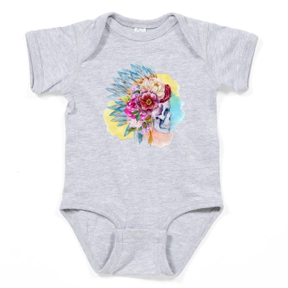 CafePress - Skull Headdress - Cute Infant Bodysuit Baby Romper - Size Newborn - 24 Months