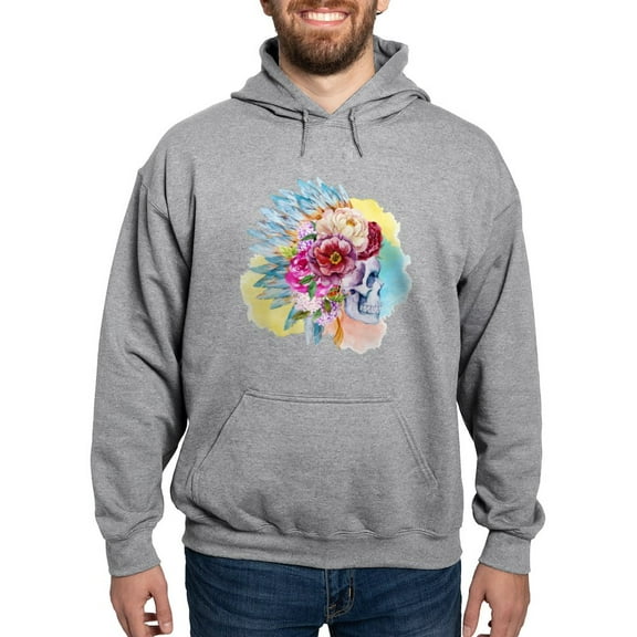 CafePress - Skull Headdress Hooded Sweatshirt - Pullover Hoodie, Hooded Sweatshirt