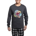 thumbnail image 1 of CafePress - Skull Headdress - Men's Long Sleeve Charcoal Pajama Set, 1 of 7