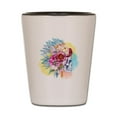 thumbnail image 1 of CafePress - Skull Headdress - White/Black Shot Glass, Unique and Funny Shot Glass, 1 of 2
