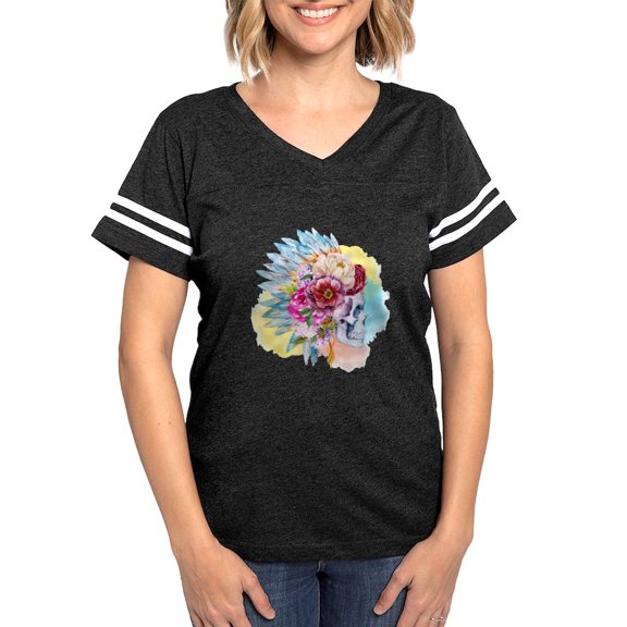 CafePress - Skull Headdress - Womens Football Shirt